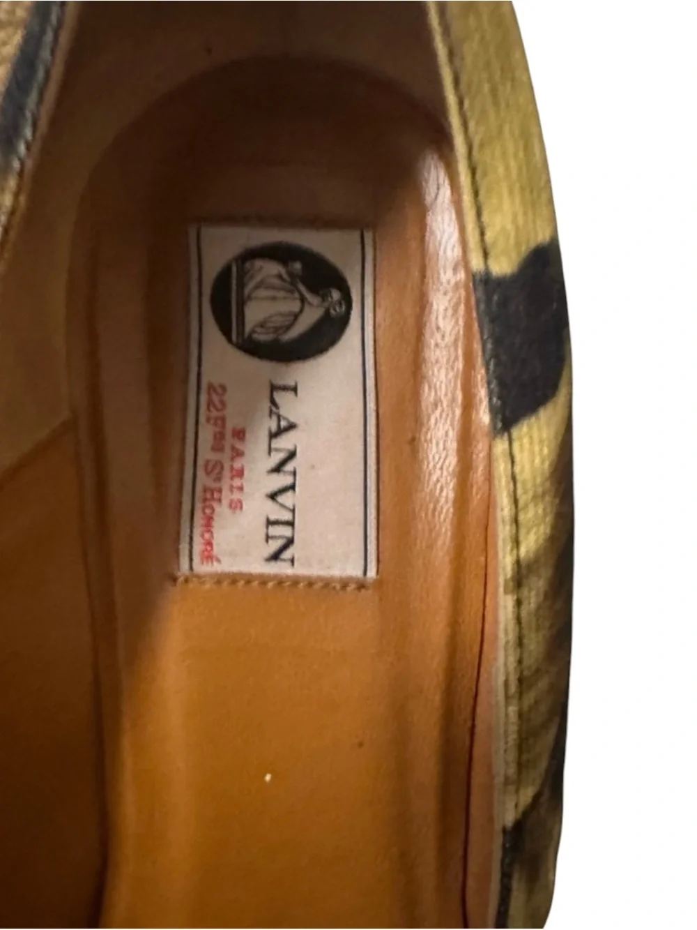 Vintage Lanvin Paris Banana Leaf Espadrilles Size 8.5